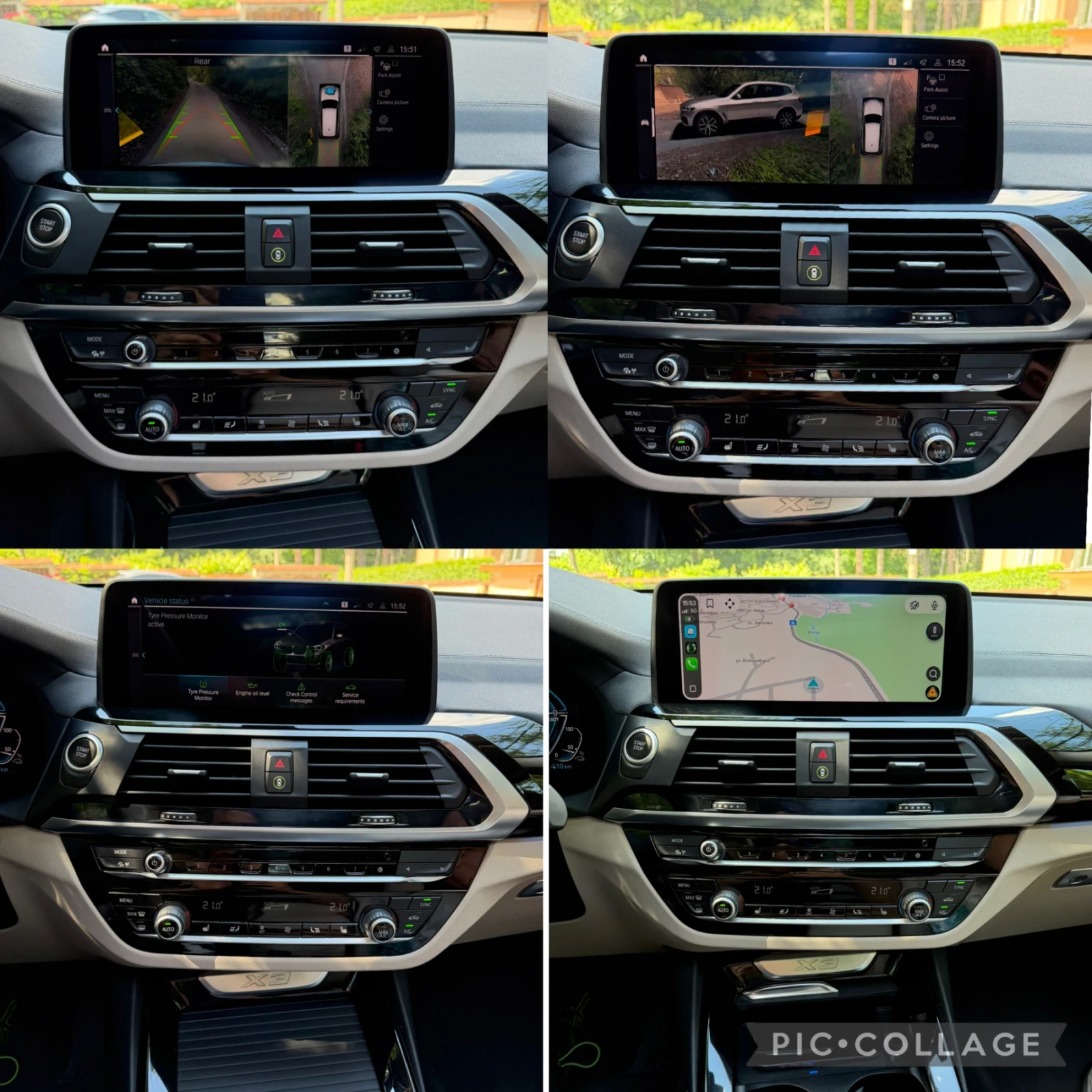 BMW X3 FULL/ПАНОРАМА/МЪРТВА ТОЧКА/360/HUD/KEYLESS/DIGITAL, снимка 16 - Автомобили и джипове - 55658260
