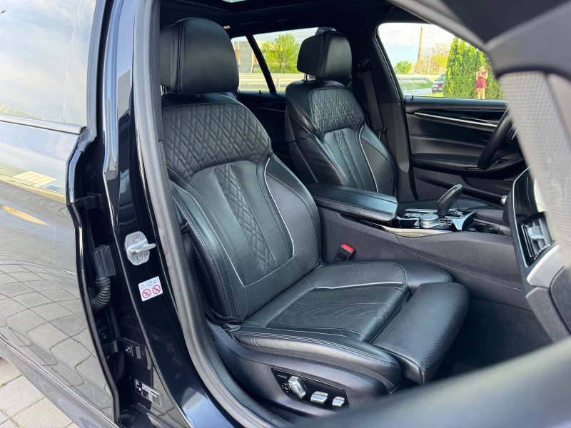 BMW 550 M550D-XDRIVE-ПОДГРЕВ-DISTRONIC-LED-HEAD-UP-ПАМЕТ, снимка 13 - Автомобили и джипове - 50033166
