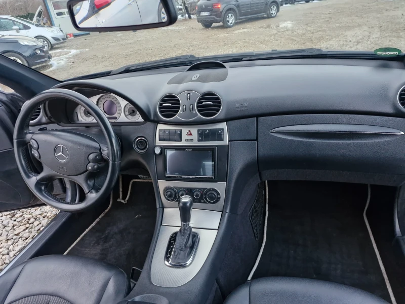 Mercedes-Benz CLK 200* 184кс* AC* NAVI* PDC* КОЖА* ГАЗ* TUV* F1* AUT, снимка 13 - Автомобили и джипове - 53264411