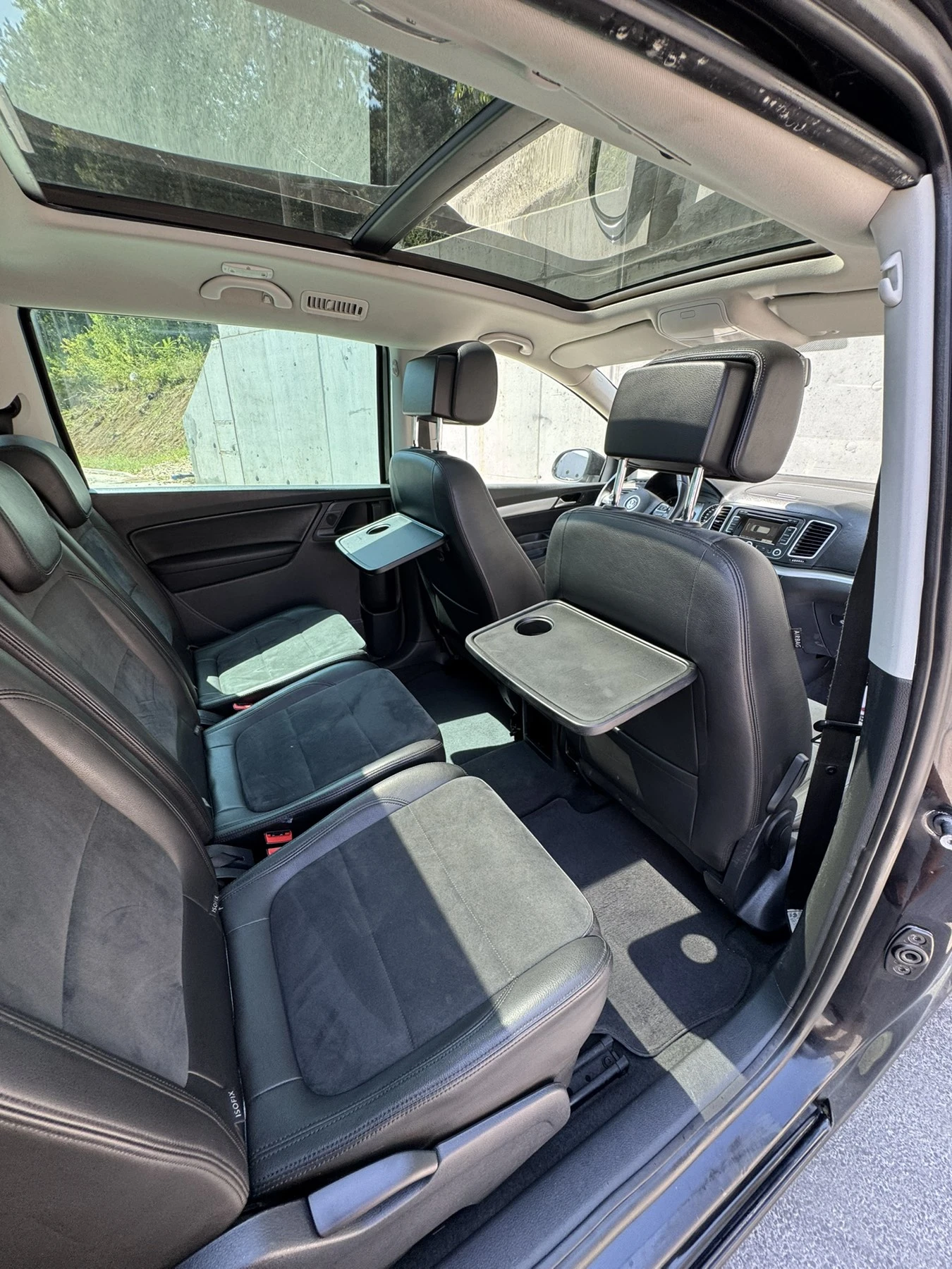 VW Sharan 2.0 TDi, 4x4, 7 места, панорама, алкантара, снимка 10 - Автомобили и джипове - 55586525
