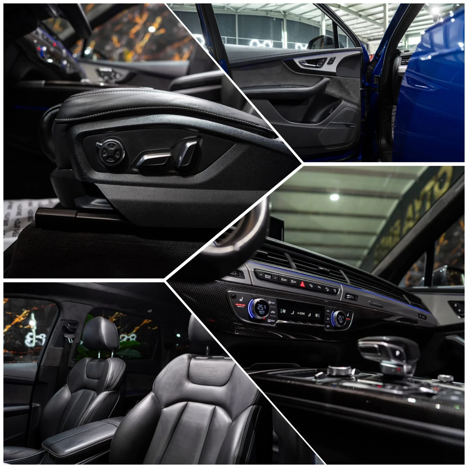 Audi SQ7 4.0 V8 MATRIX CARBON ПАНО HUD BOSE ЛИЗИНГ 100%, снимка 16 - Автомобили и джипове - 54381154
