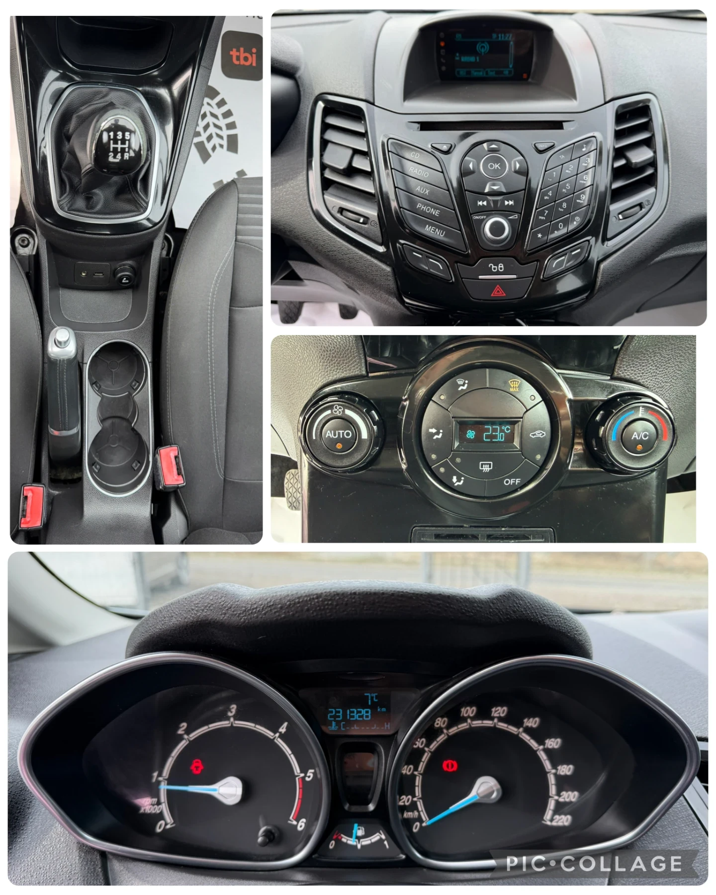 Ford Fiesta 1.6tdci 95кс. Titanium Климатроник!, снимка 13 - Автомобили и джипове - 53928507