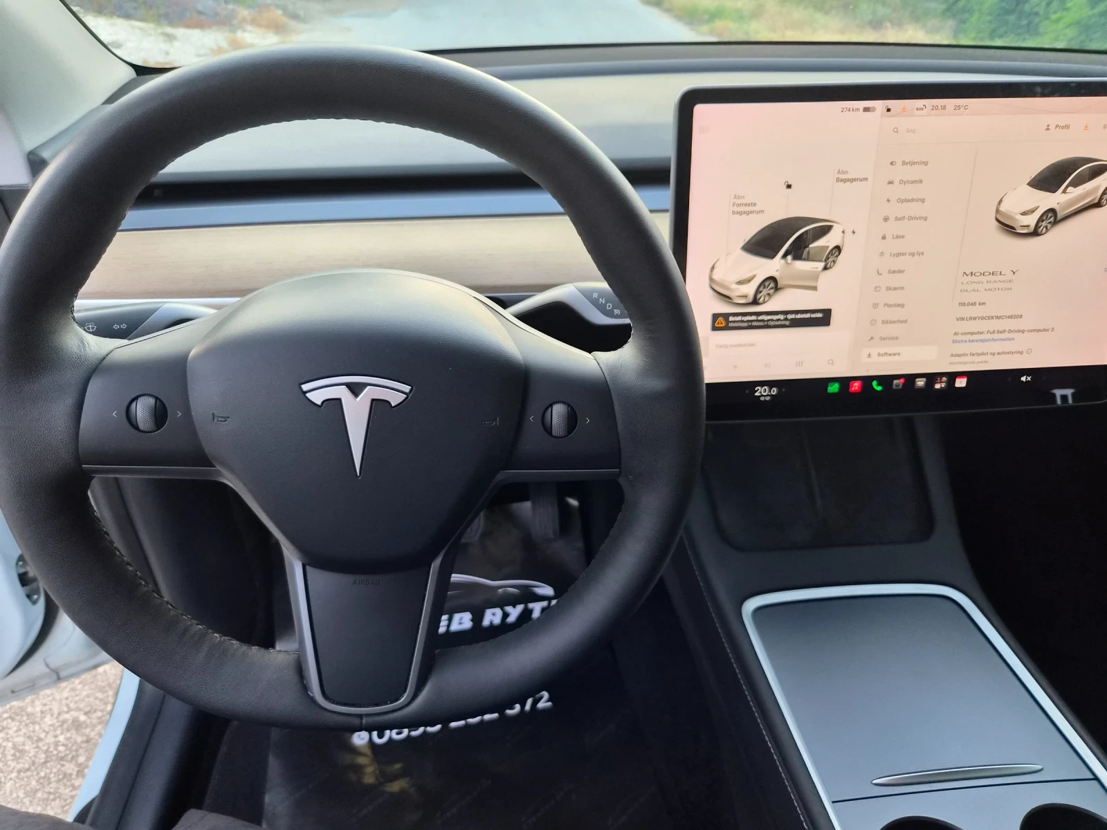 Tesla Model Y Long Range/Dual Motor/12.21/116000км, снимка 14 - Автомобили и джипове - 55513836