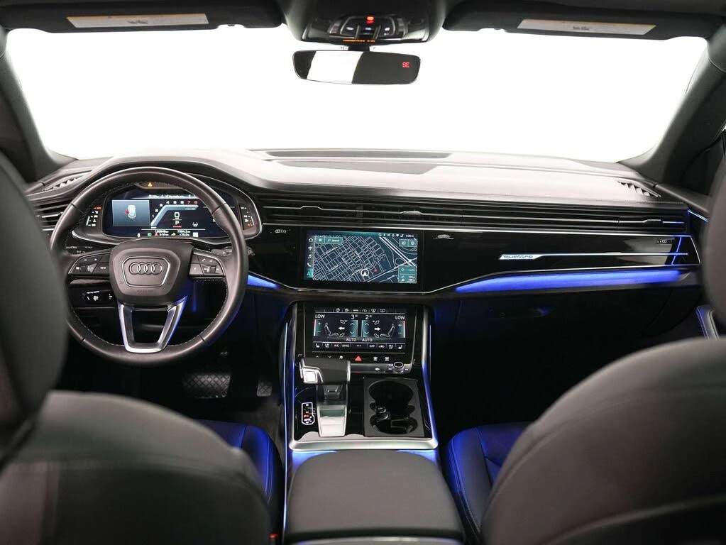 Audi Q8 3.0T* MATRIX* S* LINE* ОБДУХВАНЕ* LANE* ASSIST* ПА, снимка 7 - Автомобили и джипове - 55220137