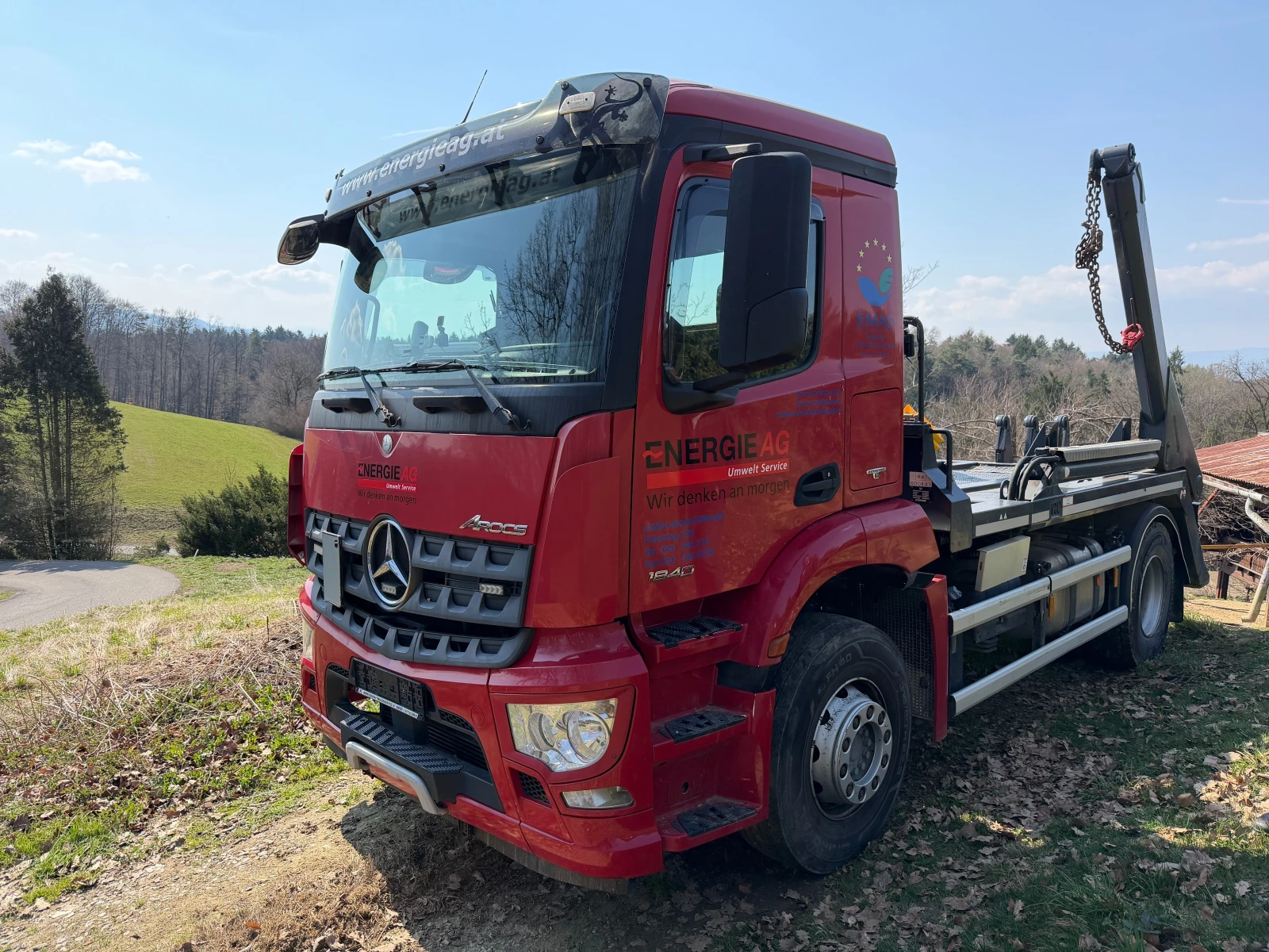 Mercedes-Benz Arocs 18.400, 4х2, Контейноровоз, Нов внос, , , снимка 2 - Камиони - 53967875