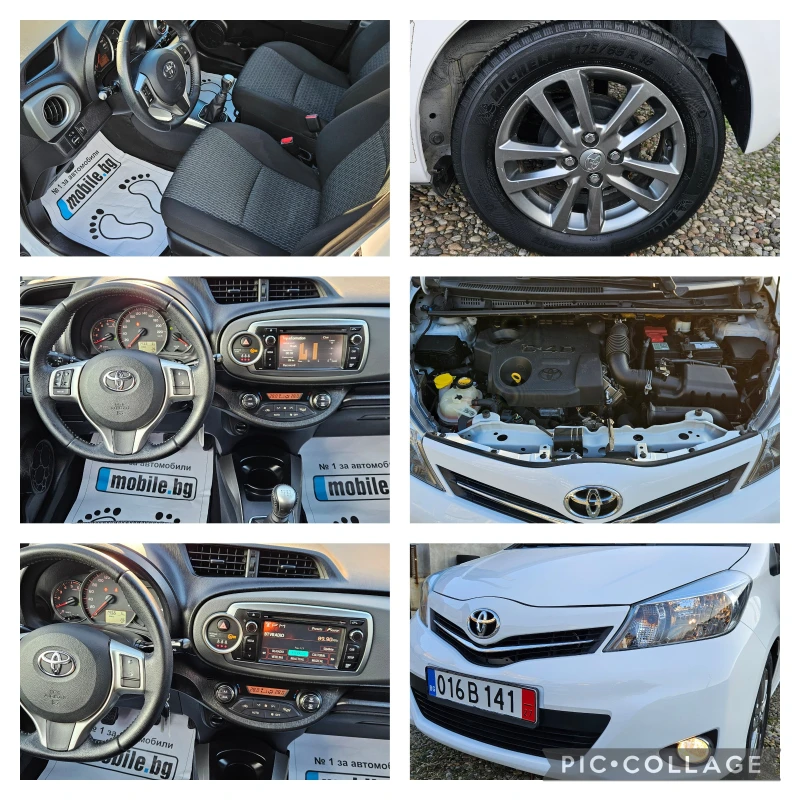 Toyota Yaris 1, 4D-4D* 90кс* 2014г* 4 ВРАТИ* НАВИГАЦИЯ* ПЕРФЕКТ, снимка 17 - Автомобили и джипове - 49152454