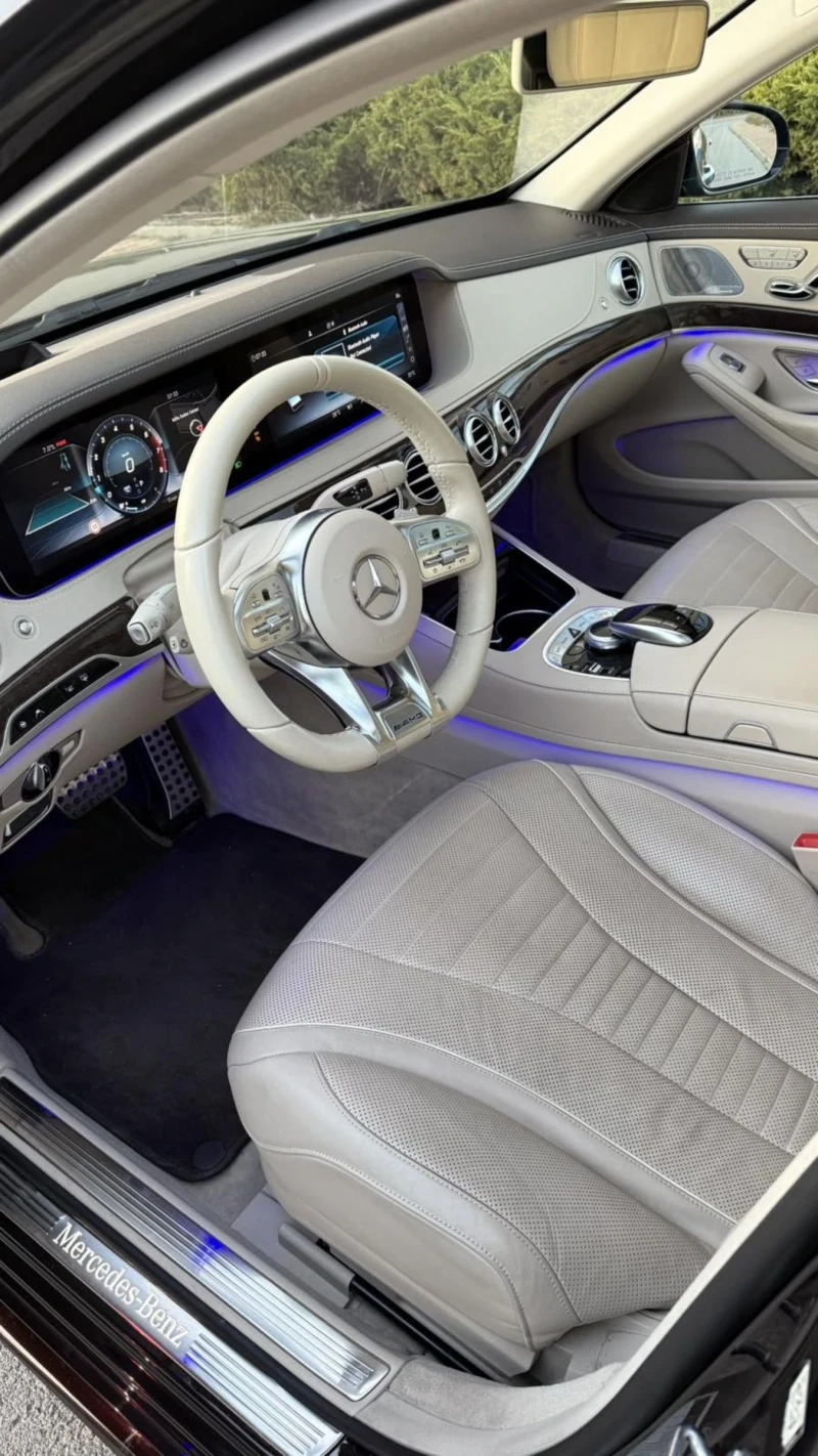 Mercedes-Benz S 560 * Long * AMG * 4 matic * Burmester * 3xTV * Pano, снимка 6 - Автомобили и джипове - 52044627