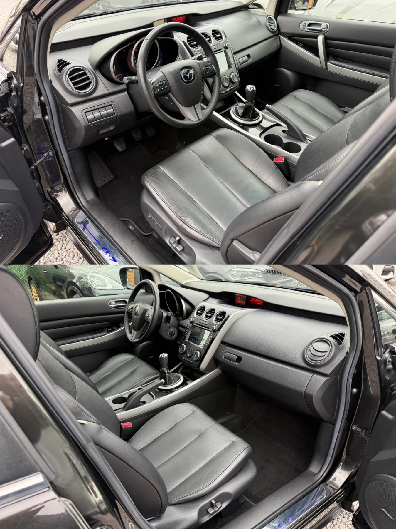 Mazda CX-7 2.2d/4x4/173hp/Камера/Кожа/Нави/Италия/BOSE, снимка 9 - Автомобили и джипове - 53913747