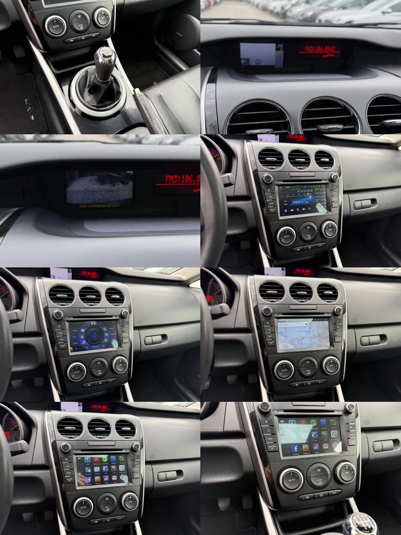 Mazda CX-7 2.2d/4x4/173hp/Камера/Кожа/Нави/Италия/BOSE, снимка 15 - Автомобили и джипове - 53913747