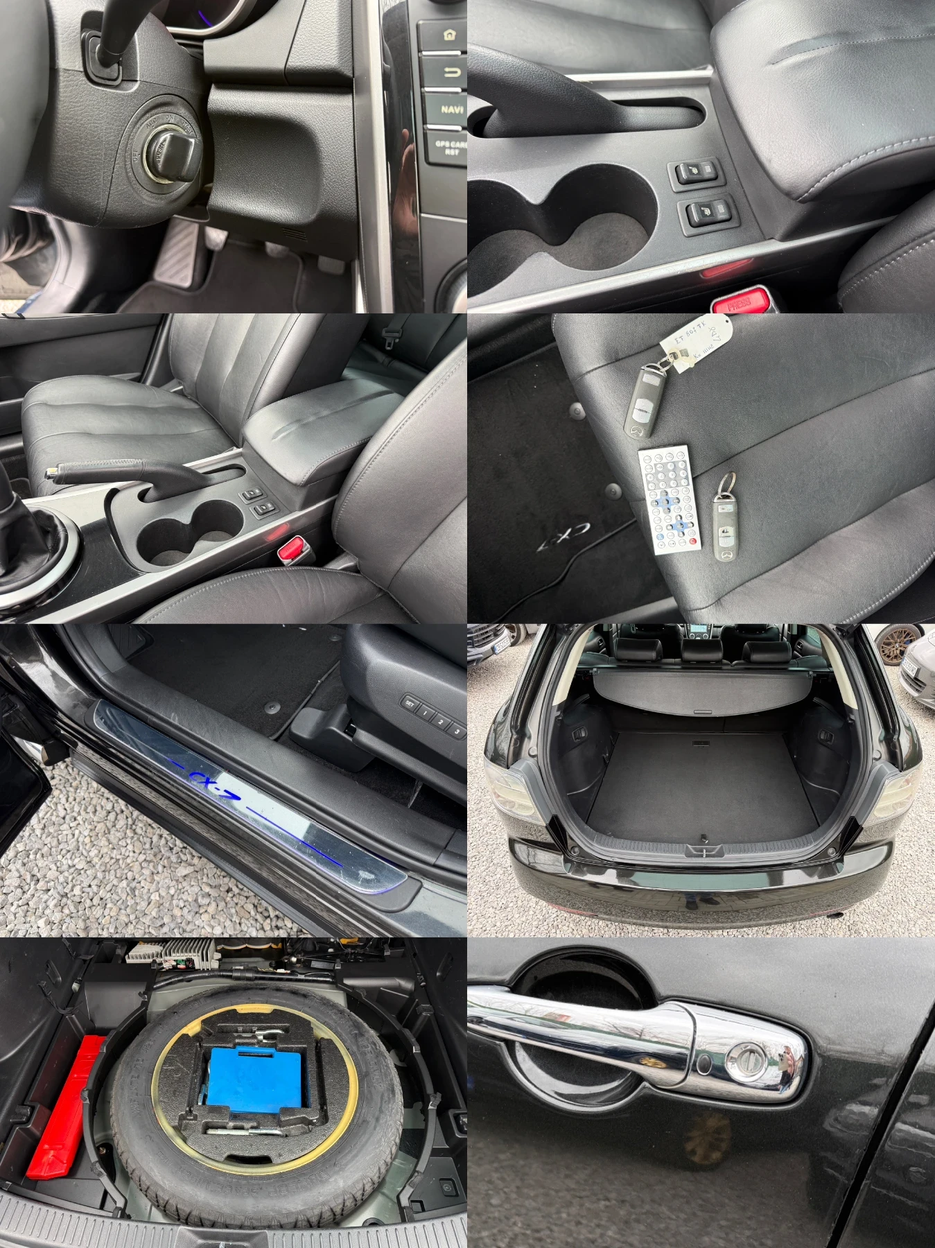 Mazda CX-7 2.2d/4x4/173hp/Камера/Кожа/Нави/Италия/BOSE, снимка 16 - Автомобили и джипове - 53913747