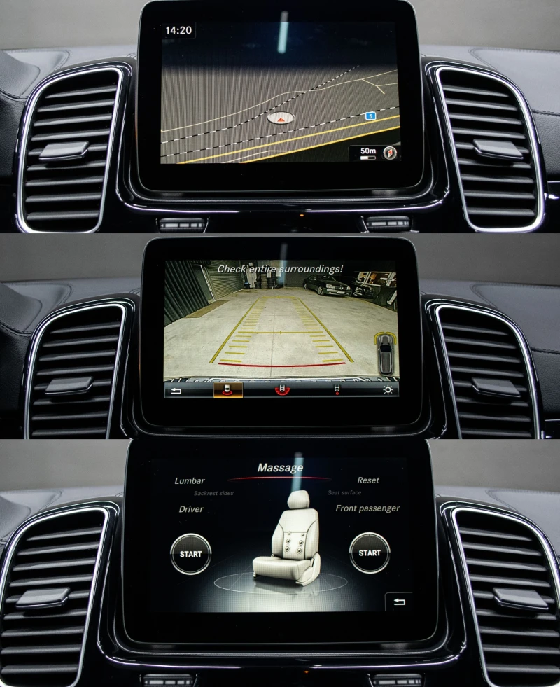 Mercedes-Benz GLE 350 d/AMG/Пълно оборудване/Реален пробег/Серв. история, снимка 12 - Автомобили и джипове - 53274443