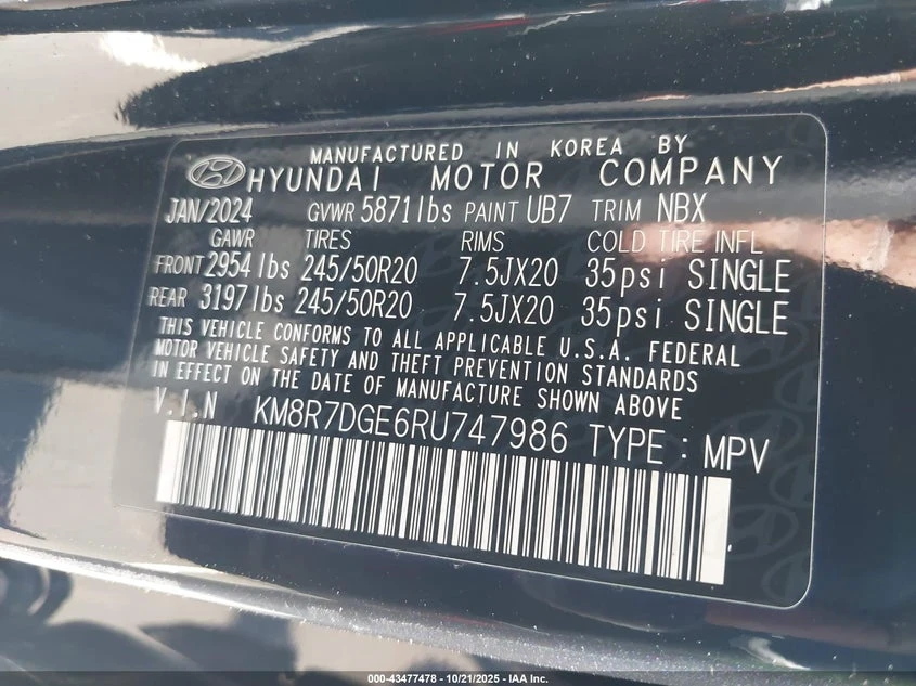 Hyundai Palisade 3.8l Calligraphy, снимка 9 - Автомобили и джипове - 53819138