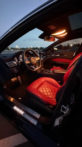 Mercedes-Benz CLS 400 4 MATIC AMG ПАКЕТ | DESIGNO RED | ЕЛ.ЩОРА | , снимка 7