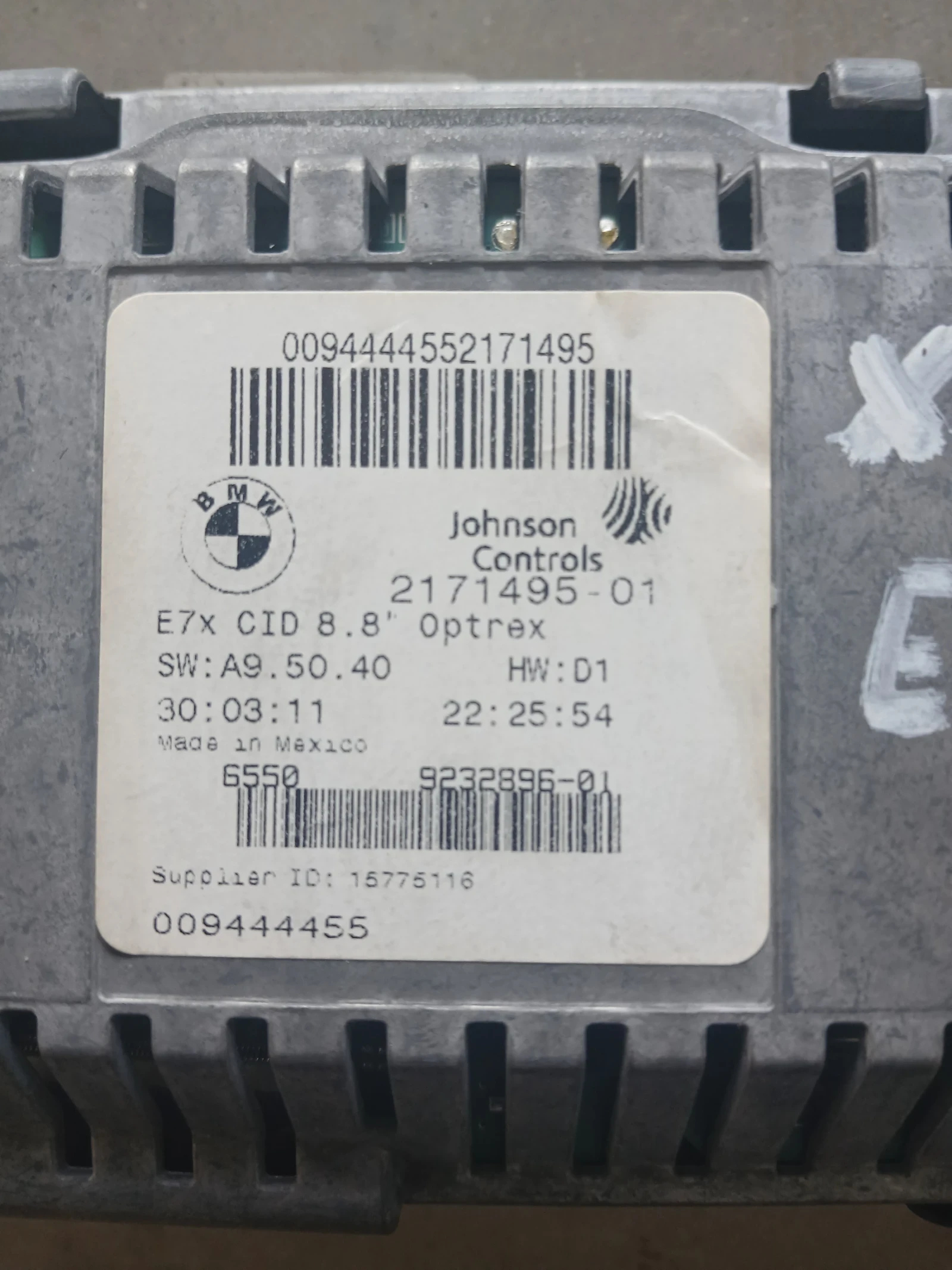 2171495-01 дисплей  информация BMW X5 E70 , снимка 3 - Части - 54929107