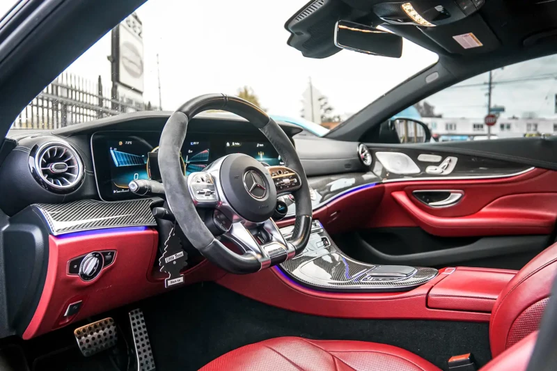 Mercedes-Benz CLS 53 AMG BURMESTER, 360* , DIGITAL, CARBON EDITION, RED SAL, снимка 9 - Автомобили и джипове - 52493711