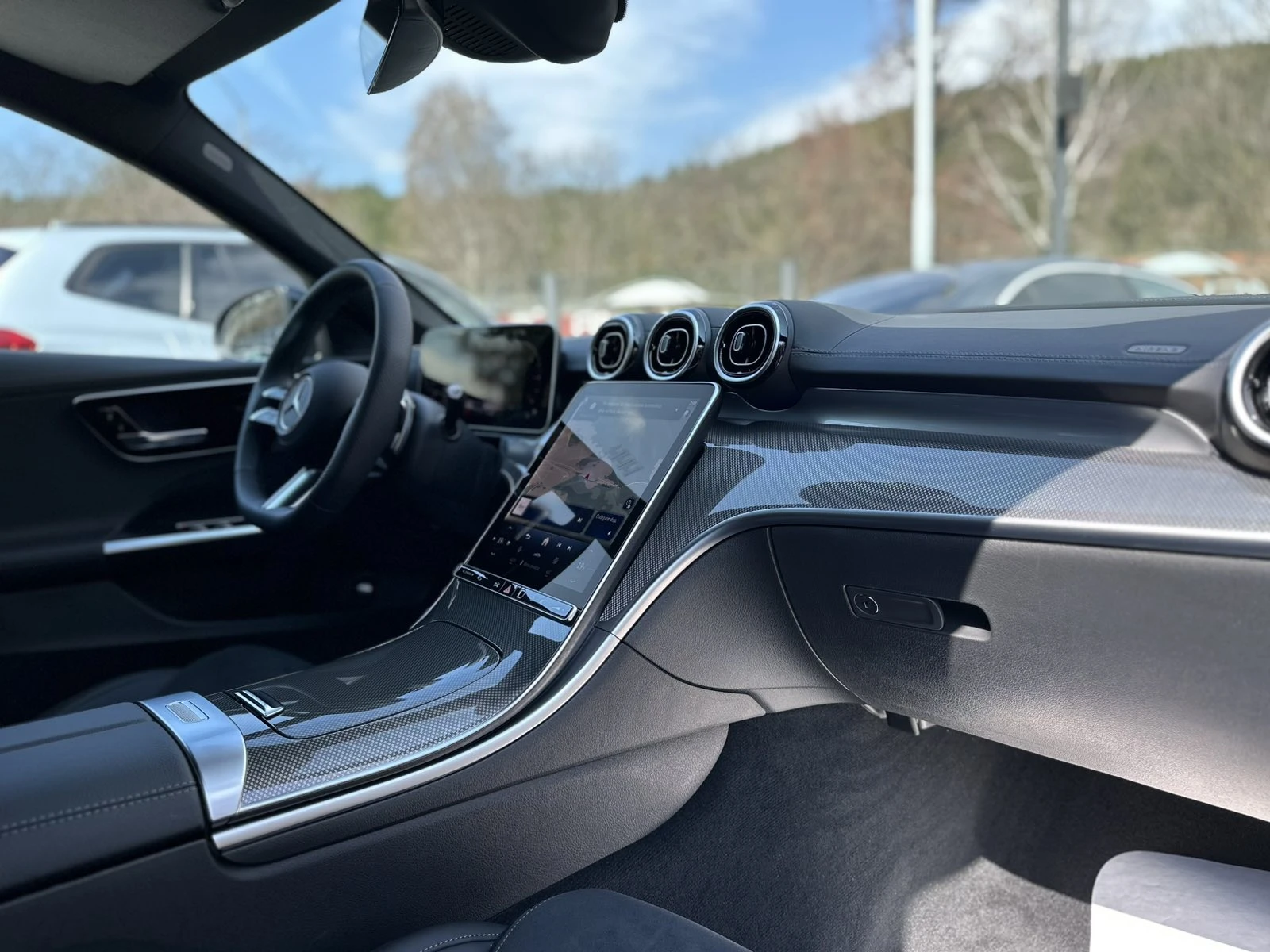 Mercedes-Benz C 220  D AMG / NEW /CAMERA/MEMORY/LED/, снимка 14 - Автомобили и джипове - 53862891