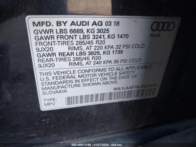 Audi Q7 PREMIUM, снимка 9 - Автомобили и джипове - 48450677