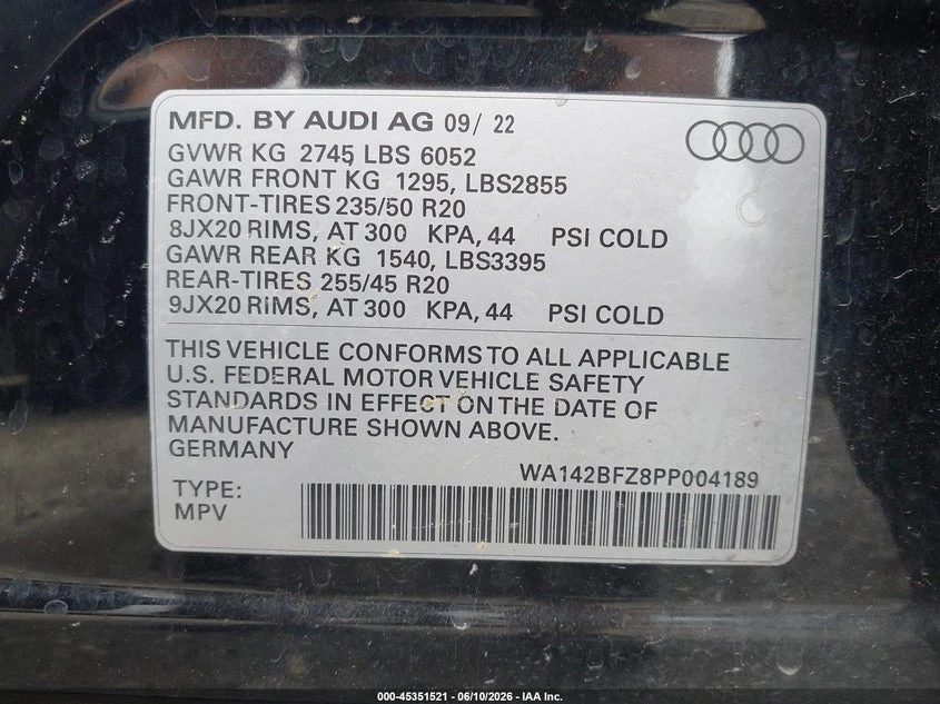 Audi Q4 Sportback E-Tron Prestige 50 Quattro, снимка 9 - Автомобили и джипове - 55139908