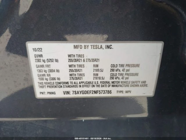 Tesla Model Y Performance Dual Motor AWD, снимка 9 - Автомобили и джипове - 54929240