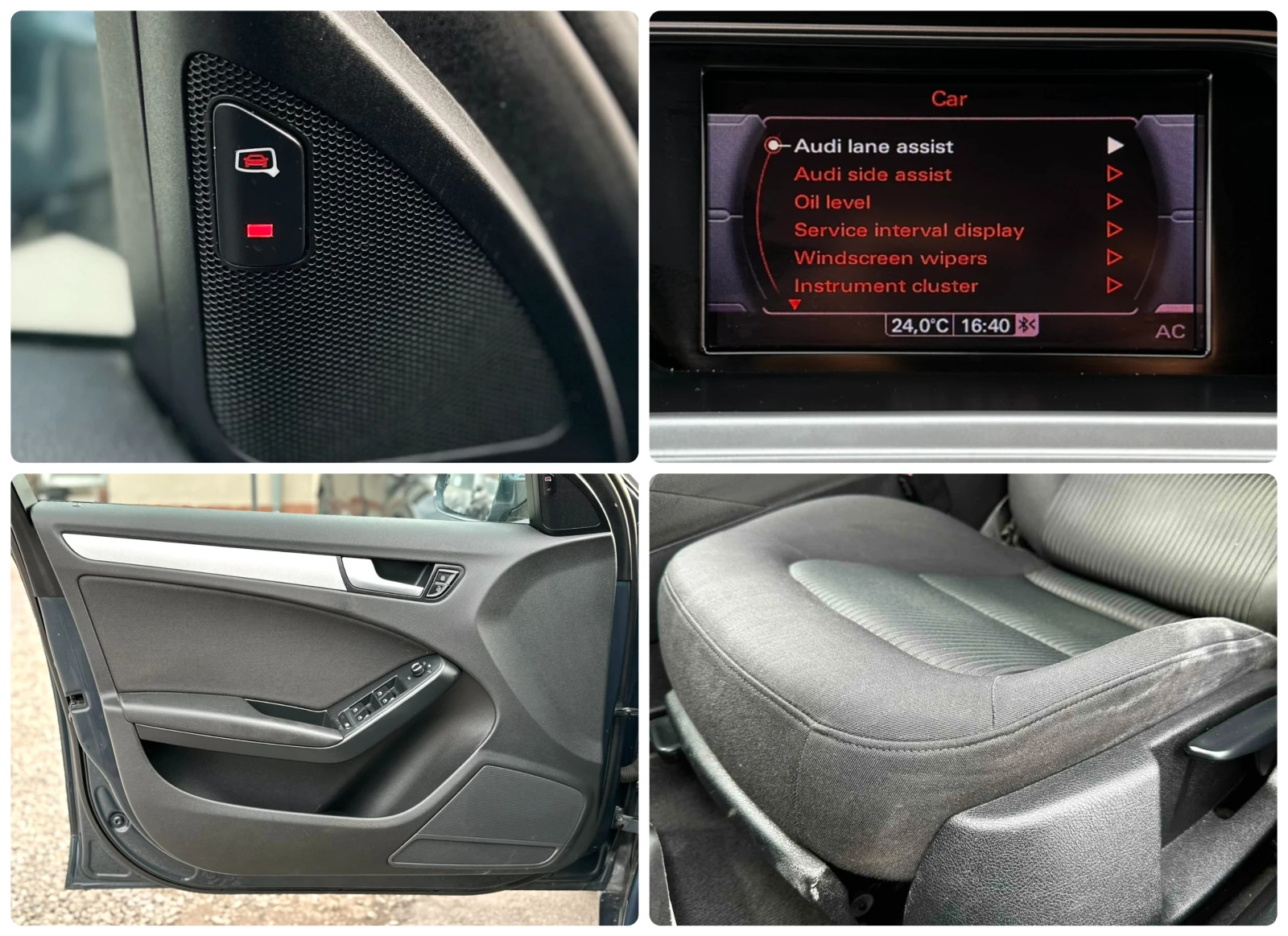 Audi A4 3.0TDI 239HP QUATTRO LANE ASSIST BLIND SPOT, снимка 14 - Автомобили и джипове - 53710052