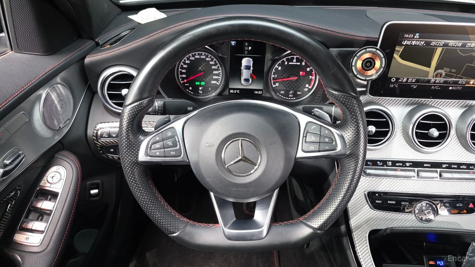 Mercedes-Benz C 43 AMG 4MATIC* BURMESTER* ПОДГРЕВ* КАМЕРА* HEADUP* , снимка 6 - Автомобили и джипове - 55504509