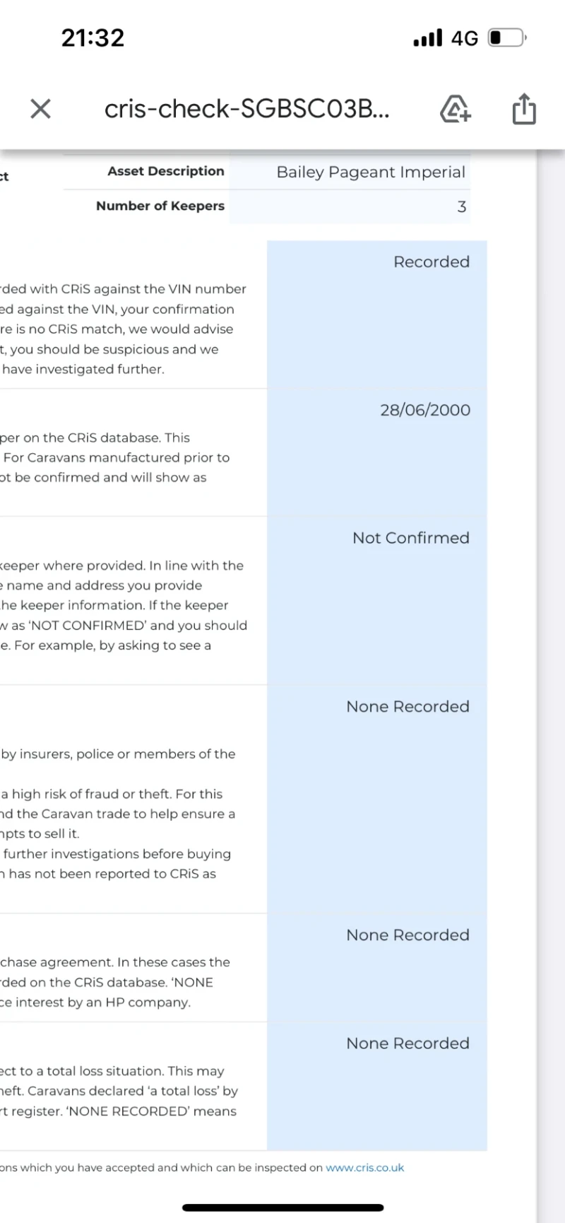 Каравана Bailey Pageant imperial