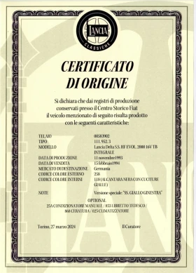 Lancia Delta Evo 2 Seria Speciale Giallo Ginestra , снимка 11