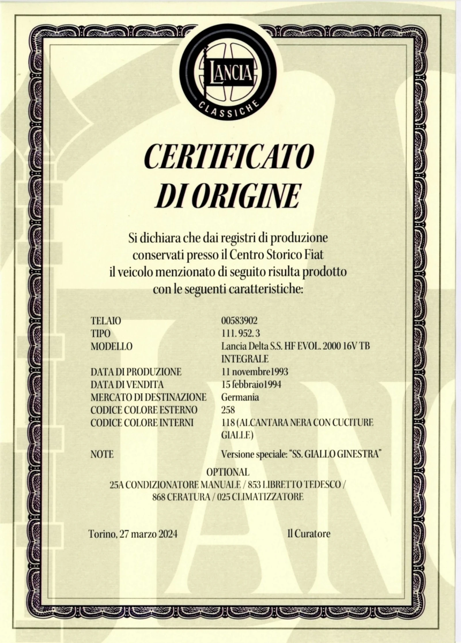 Lancia Delta Evo 2 Seria Speciale Giallo Ginestra  | Mobile.bg � ����������� 11