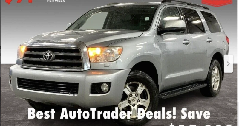 Toyota Sequoia 5.7* V8* ПОДГРЕВ* КАМЕРА* КЕЙЛЕС* , снимка 3 - Автомобили и джипове - 52593621