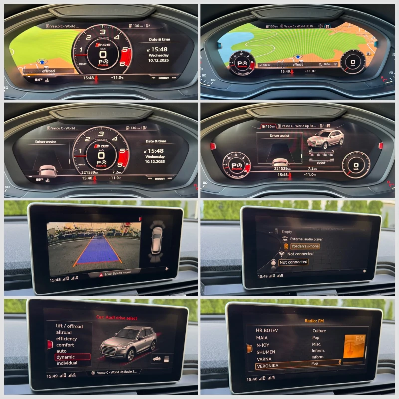 Audi SQ5 3.0TDI Quattro/347к.с/MATRIX/Carbon/FULL/ШВЕЙЦАРИЯ, снимка 13 - Автомобили и джипове - 52740376