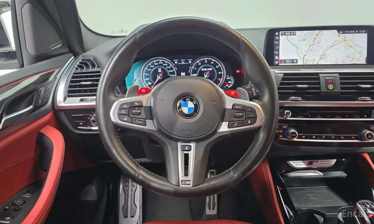 BMW X3 М Competition * Обдухване * 360 * Червена Кожа * , снимка 14 - Автомобили и джипове - 56341655