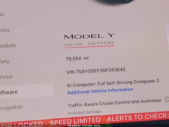 Tesla Model Y PERFORMANCE DUAL MOTOR ALL-WHEEL DRIVE, снимка 15 - Автомобили и джипове - 56366850