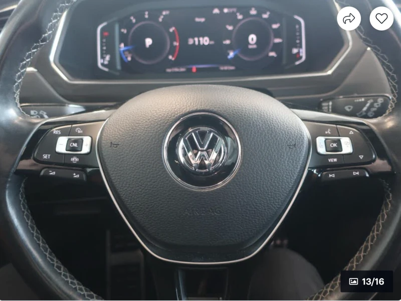 VW Tiguan R* LINE* 4MOTION* ДИГИТАЛНО* ТАБЛО* 360КАМЕРА* ДИС, снимка 8 - Автомобили и джипове - 52975466