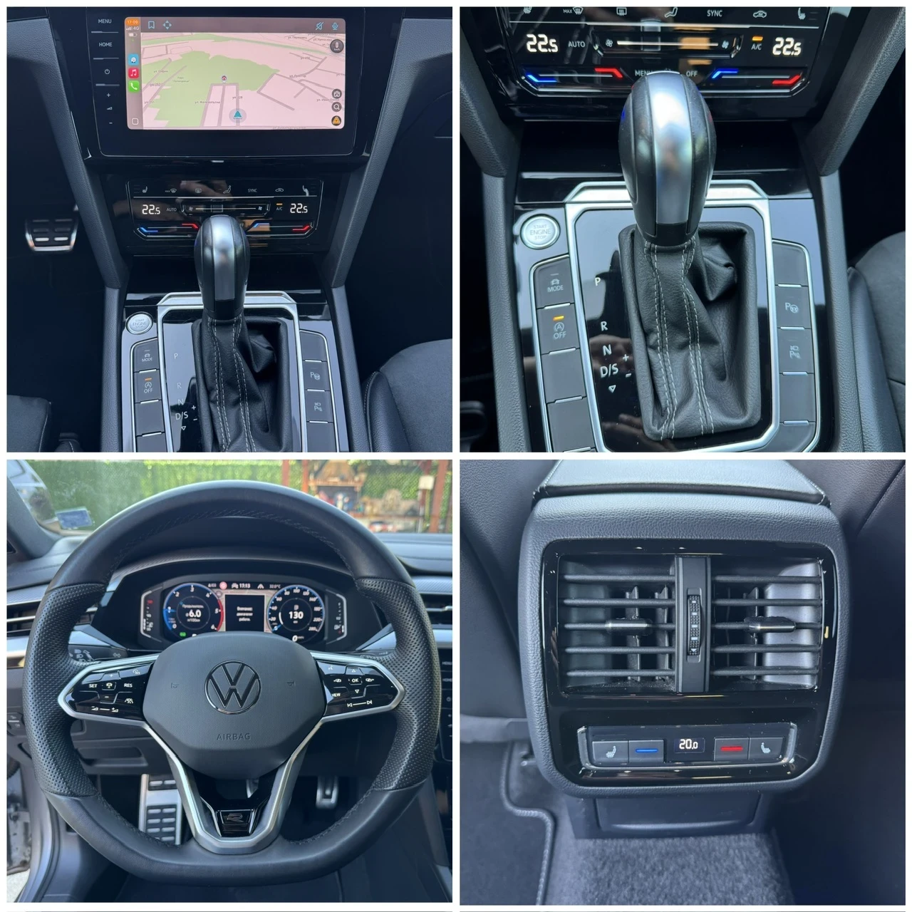 VW Arteon 2.0TDI 150к.с./80000км./ПЪЛНА ИСТОР.VW/R-Line, снимка 13 - Автомобили и джипове - 55510743