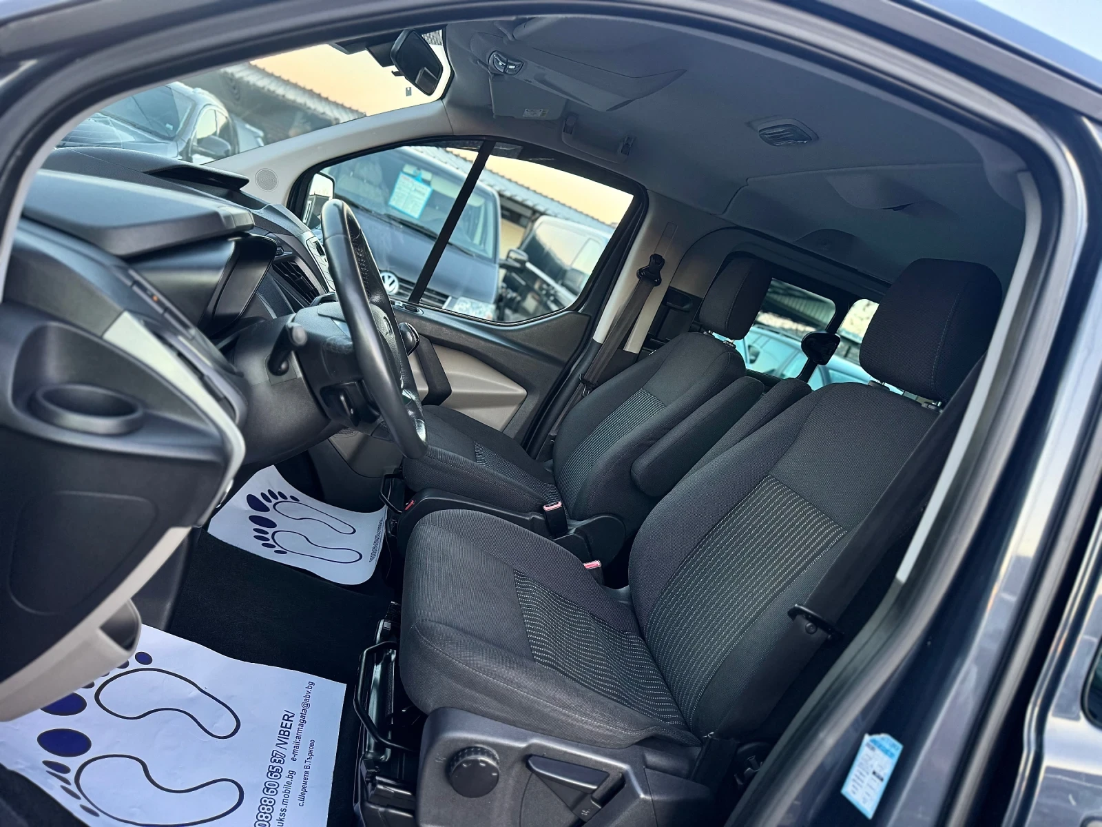 Ford Transit Custom 2.2CDTI 125кс 6с КЛИМАТИК ПОДРЕВ 4-врати  - изображение 10