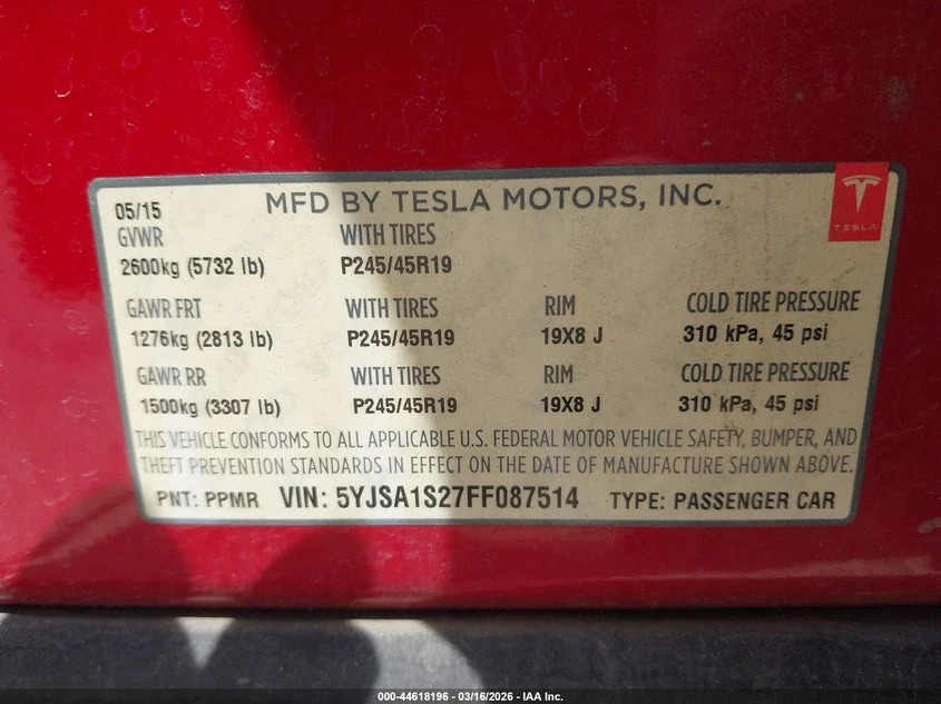 Tesla Model S 70D, снимка 9 - Автомобили и джипове - 54310795