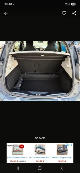 Renault Zoe INTENCE R135 52 KW CCS ПОДГРЕВ , снимка 10