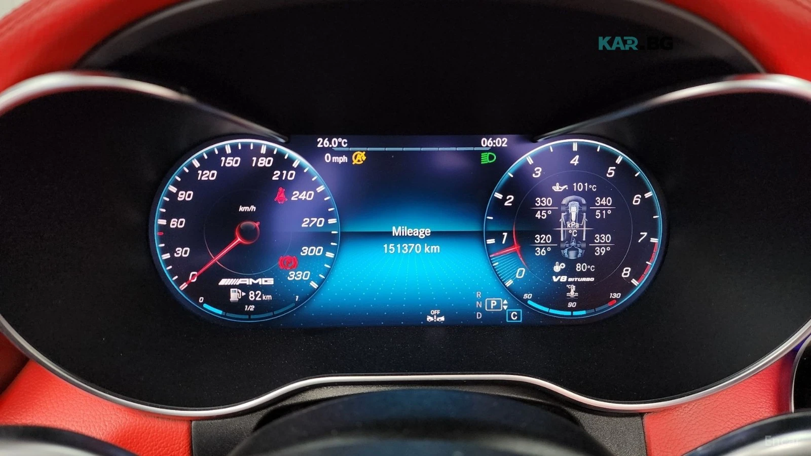 Mercedes-Benz C 63 AMG CABRIO* ЧЕРВЕНА КОЖА* HEAD UP* NAVI* КАМЕРА, снимка 8 - Автомобили и джипове - 56061666