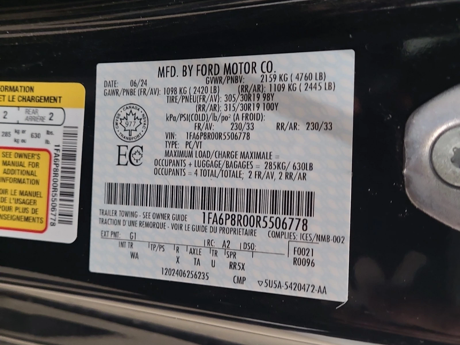 Ford Mustang 5L 8cyl Rear Wheel Drive, снимка 15 - Автомобили и джипове - 53865901