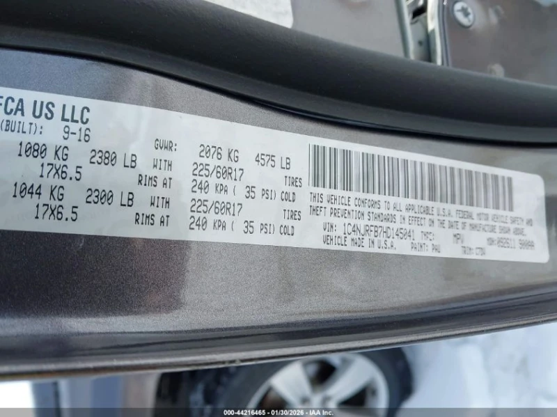 Jeep Patriot 2.4l Latitude 4X4, снимка 9 - Автомобили и джипове - 53466538