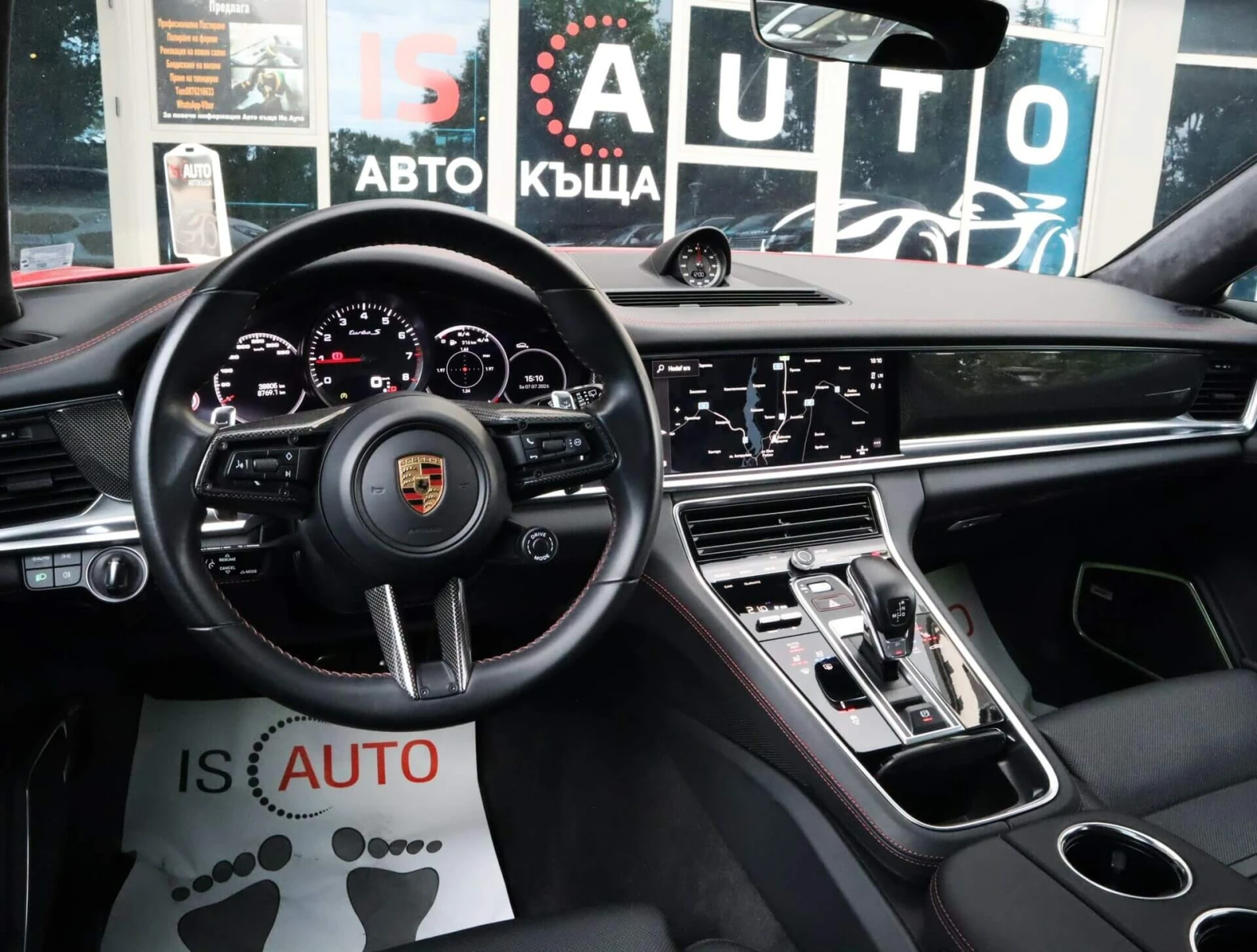 Porsche Panamera Turbo S/PDLS+ /PDK/PDCC SPORT/PCCB/Soft Close/HuD, снимка 7 - Автомобили и джипове - 55233329