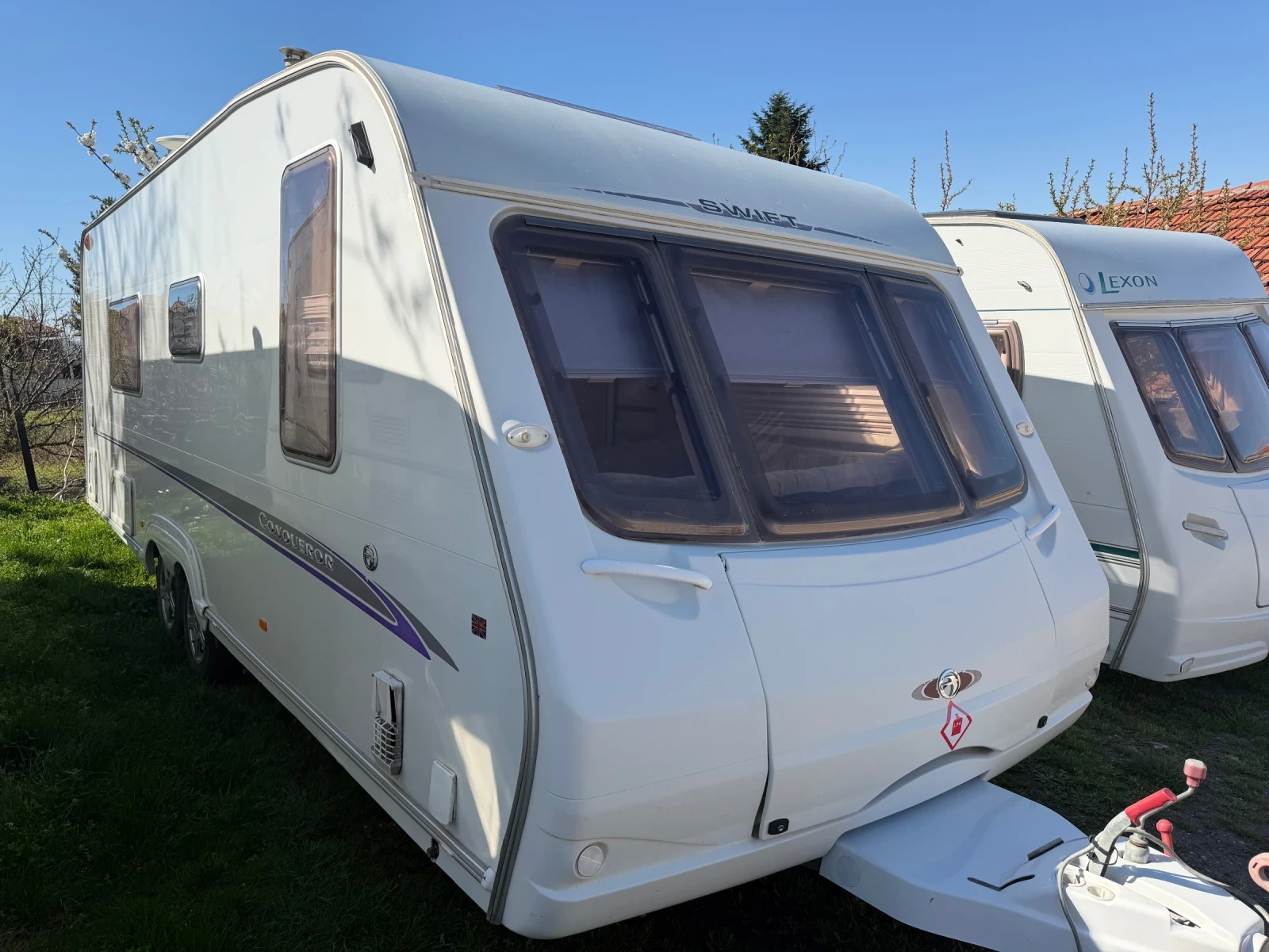 Каравана Tabbert CONQUEROR-ФРЕНСКА СПАЛНЯ/MOVER/СОЛАР/ДУШ КАБИНА, снимка 3 - Каравани и кемпери - 54140640