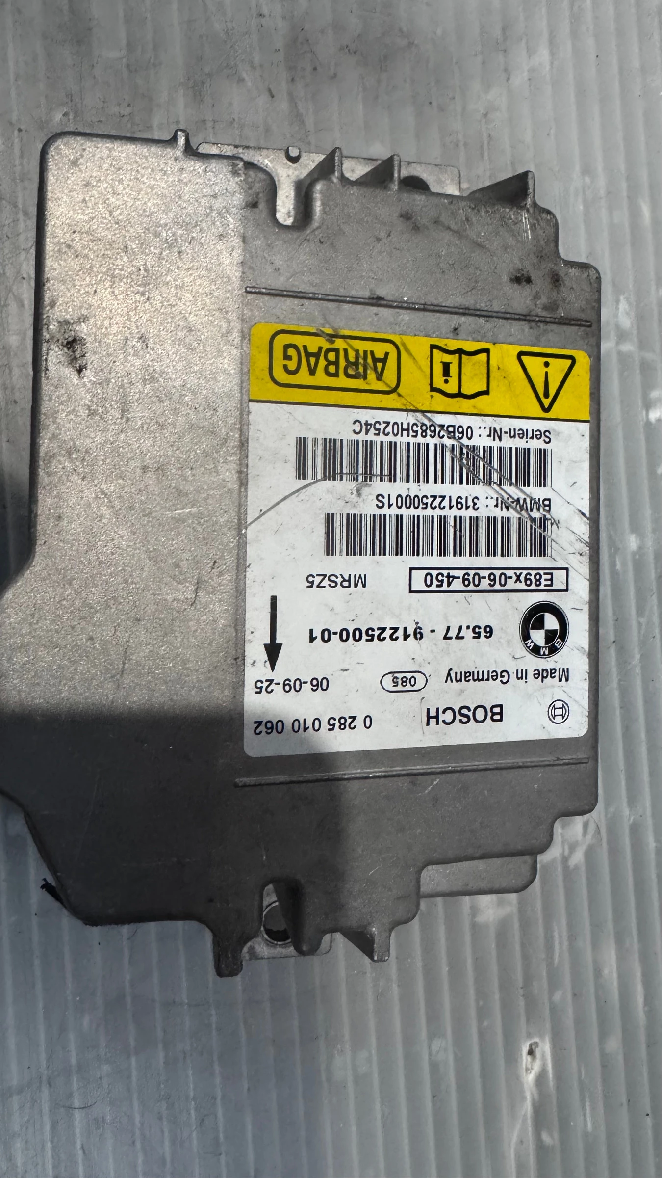 Airbag  /  /  a BMW E92  - 65.77-9122500-01 /  0285010062 | Mobile.bg   2