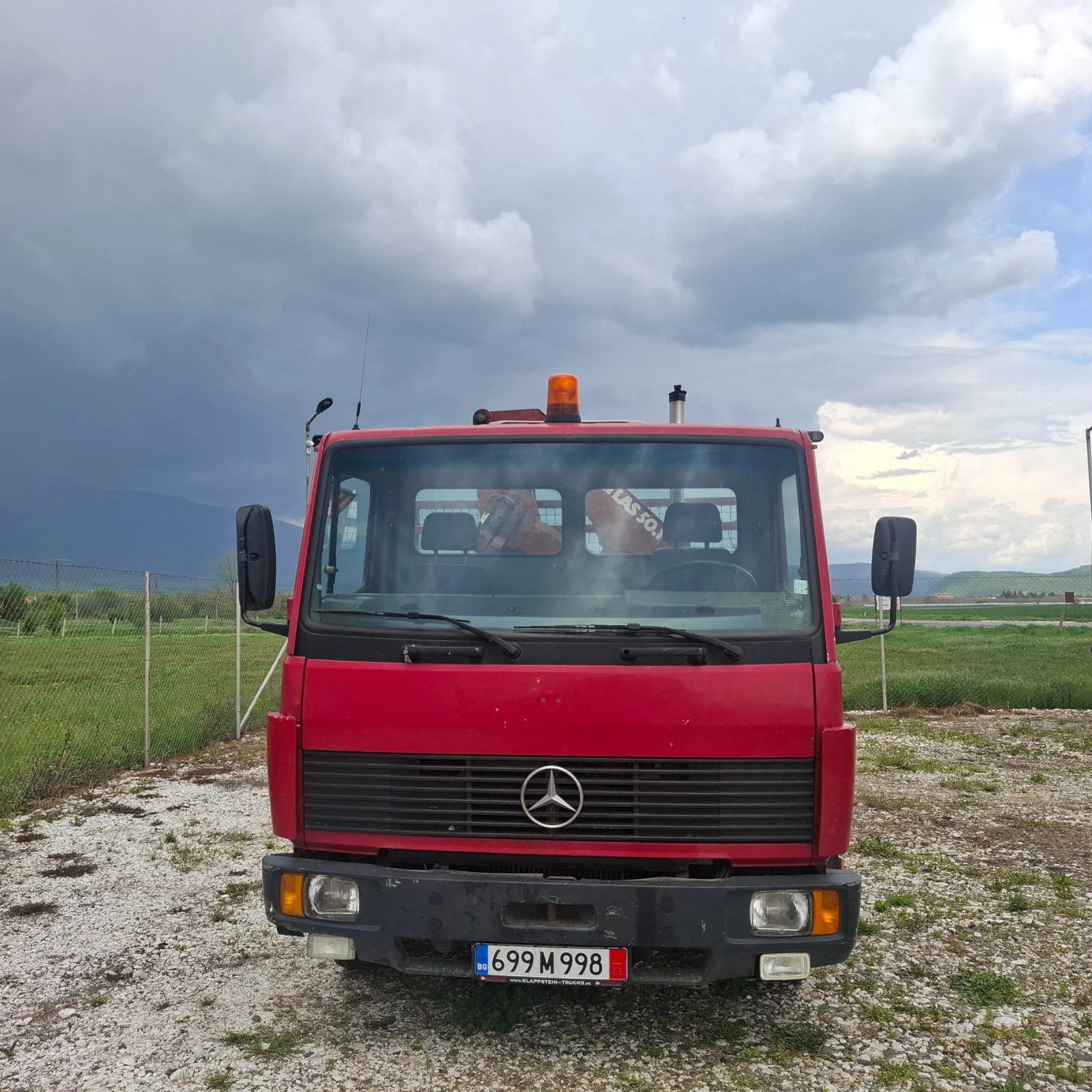 Mercedes-Benz 814 Германия Самосвал с Кран ATLAS 50.1 - изображение 4