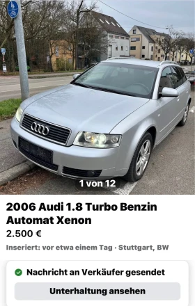 Audi A4 8E - 4500 € / 8801.24 лв. - 35908241 2