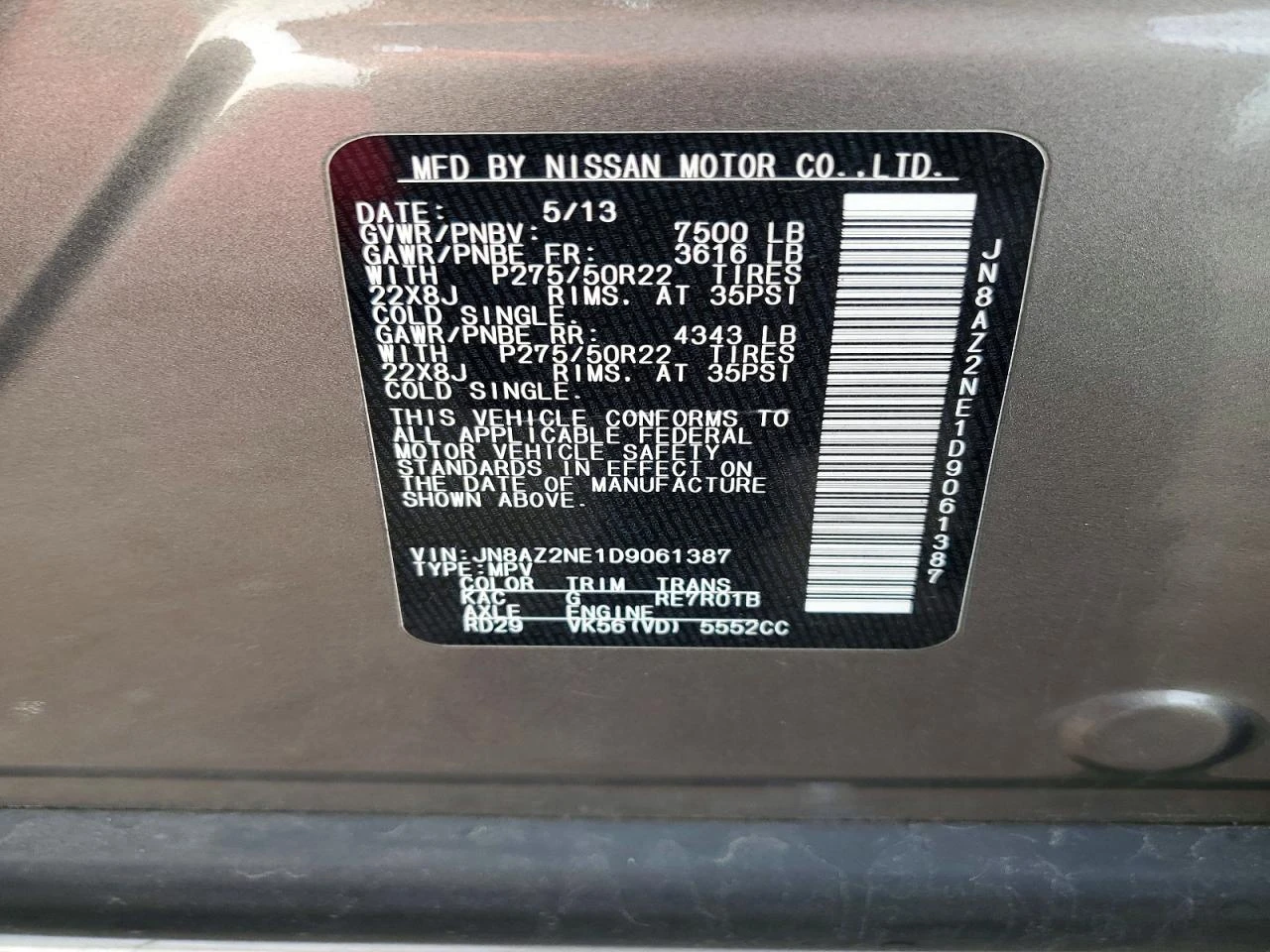 Infiniti QX56 5.6l Base, снимка 13 - Автомобили и джипове - 56133502
