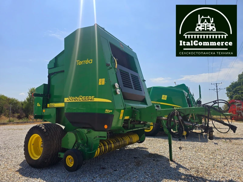 Балировачка John Deere 592 МРЕЖА+ СЕЗАЛ, снимка 9 - Селскостопанска техника - 51486402