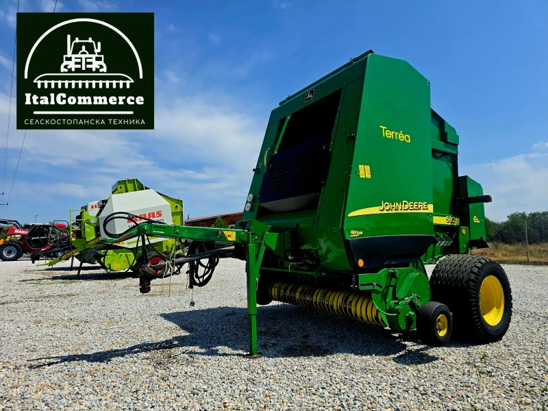 Балировачка John Deere 592 МРЕЖА+ СЕЗАЛ, снимка 7 - Селскостопанска техника - 51486402