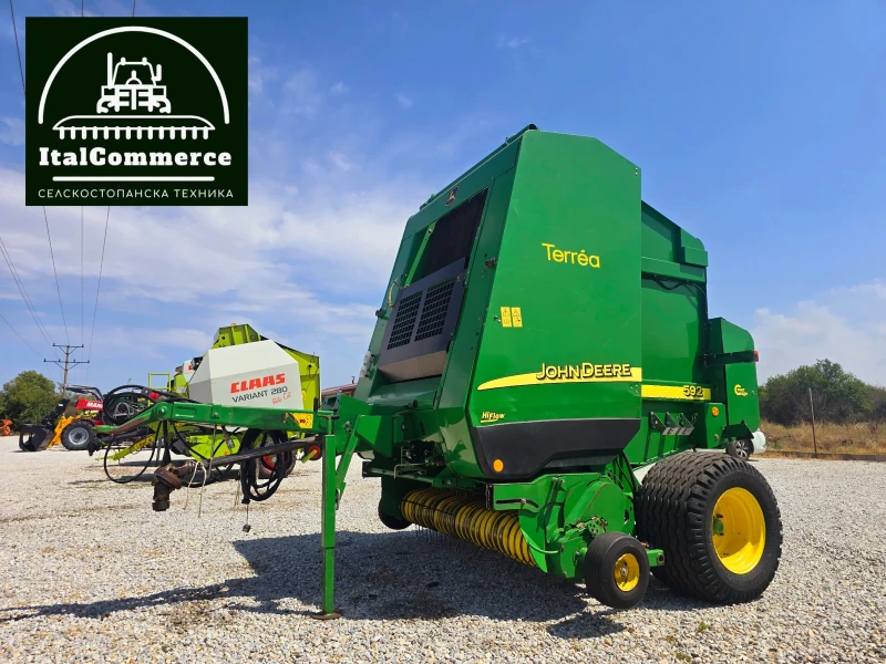 Балировачка John Deere 592 МРЕЖА+ СЕЗАЛ, снимка 8 - Селскостопанска техника - 51486402