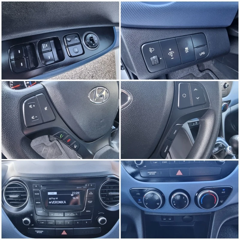 Hyundai I10 1.0 GAZ/KLIMA/EURO-6, снимка 14 - Автомобили и джипове - 44089923